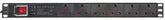 Pulse 6 Way UK PDU with Surge Protection 19" 1U 13A Socket